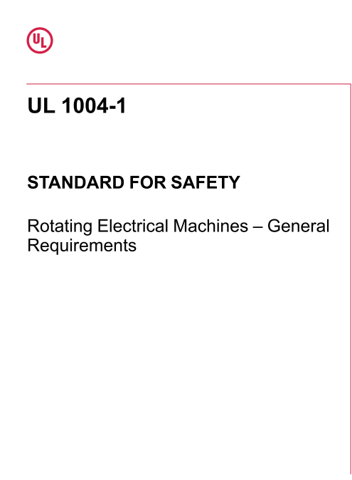 UL 1004-1 PDF
