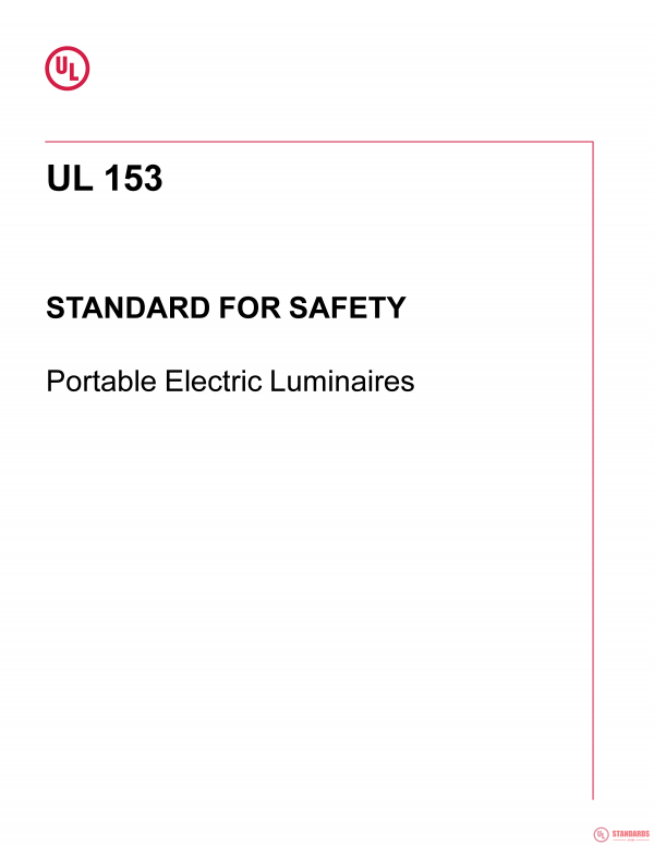 UL 153 PDF UL 153 PDF
